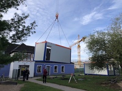 Kita Einrichten einer Interimslösung für 30 Kinder